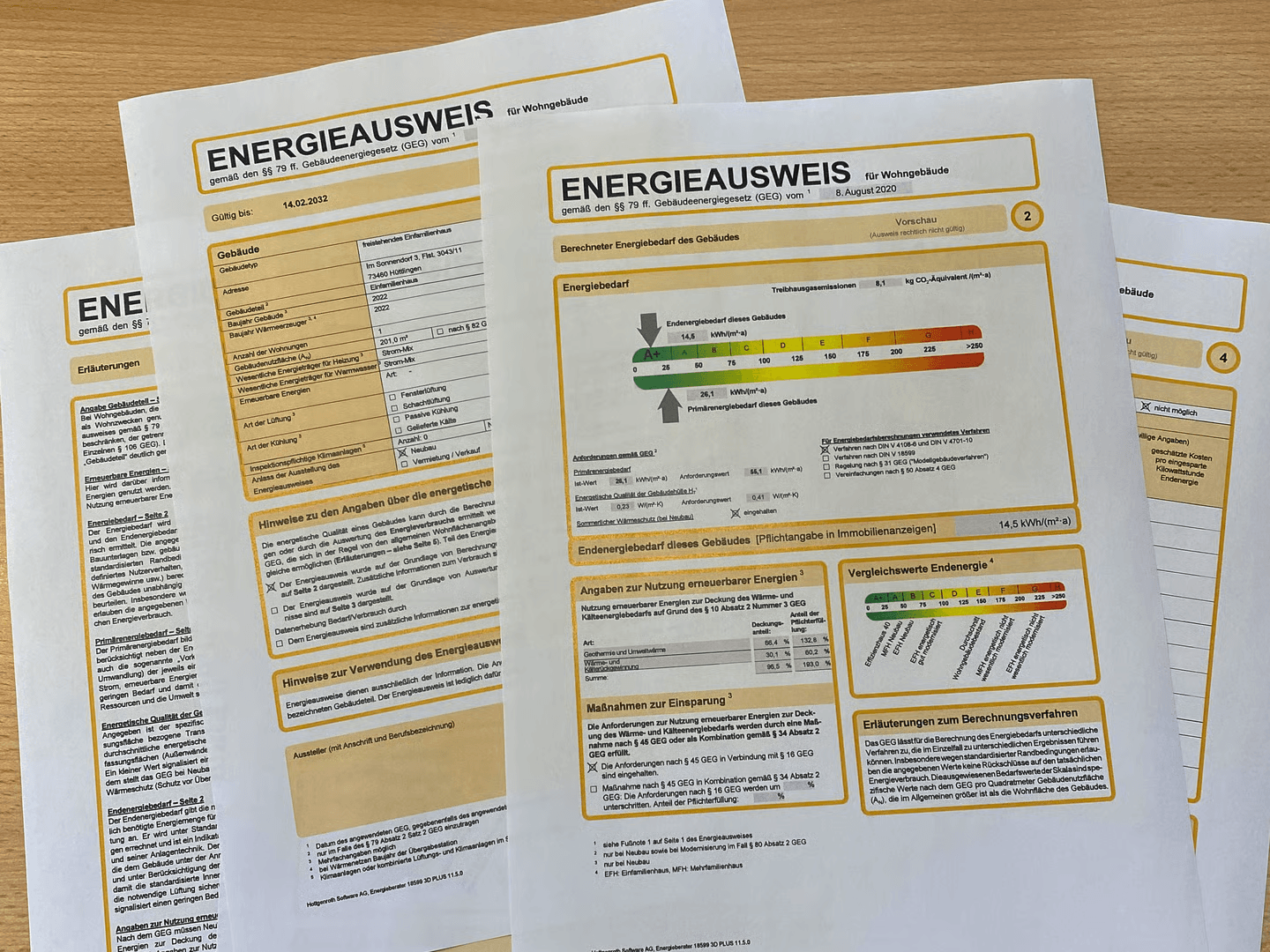 Energieausweise für Wohngebäude und Gewerbe - Zertifizierte Erstellung nach GEG für Neubau und Bestandsgebäude