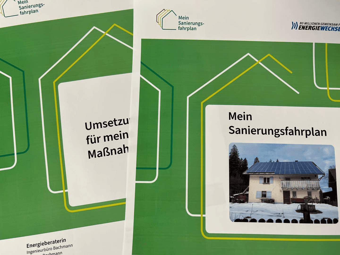 Individueller Sanierungsfahrplan Broschüre - Maßgeschneiderte Energieberatung und Sanierungskonzepte für optimale Gebäudeeffizienz